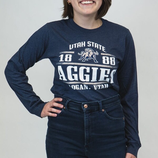 utah state aggies long sleeve tee
